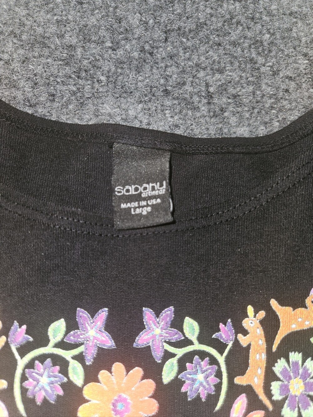Sabaku Flora& Fauna 3/4 Sleeve Artwear T- Shirt - Picture 4 of 6